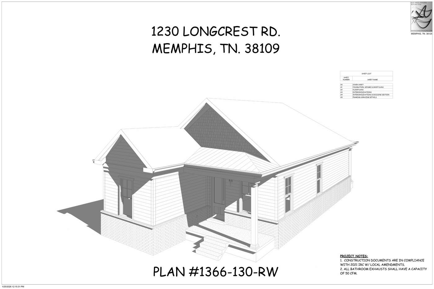 1230 Longcrest Rd exterior rendering