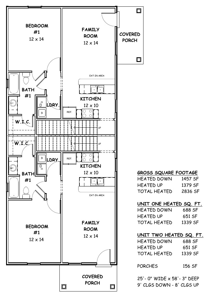 CRA duplex first floor plan